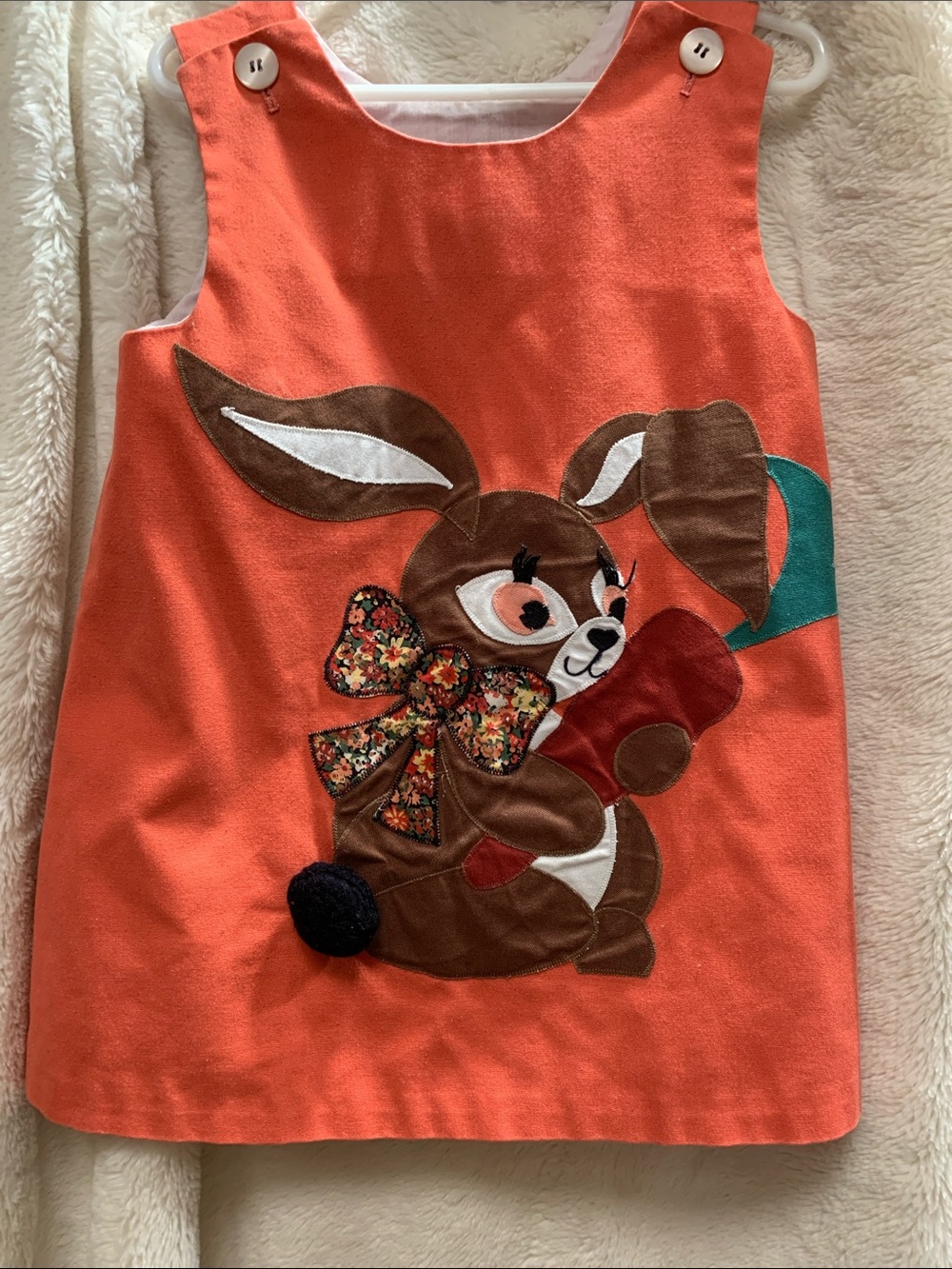 Chocolate Bright Orange Logo Patch Top